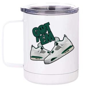 Got Em Smile Matching Oxidized Green 4s Gift 12 oz Stainless Steel Tumbler Cup