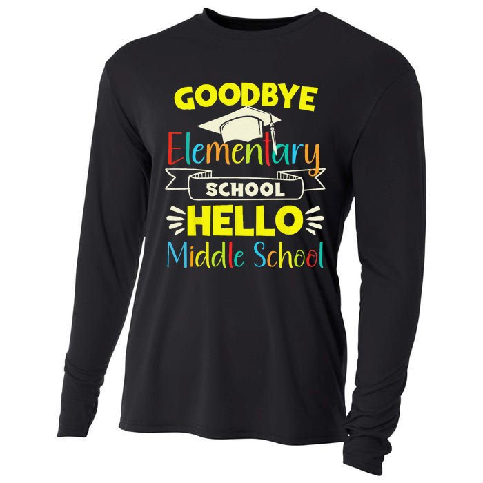 Goodbye elementary school Graduation To Middle school Cooling Performance Long Sleeve Crew