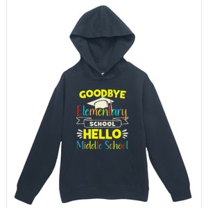 Goodbye elementary school Graduation To Middle school Urban Pullover Hoodie