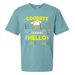 Goodbye elementary school Graduation To Middle school Sueded Cloud Jersey T-Shirt