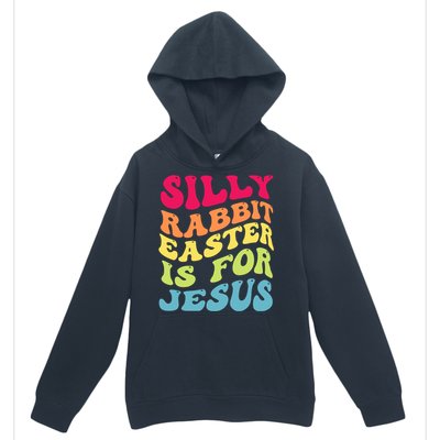 Groovy Easter Silly Rabbit Easter Is For Jesus Retro Groovy Gift Urban Pullover Hoodie