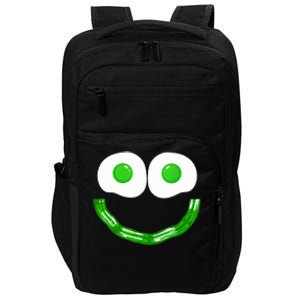 Green Eggs Smile Brunch Breakfast Impact Tech Backpack