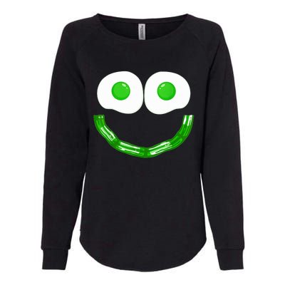 Green Eggs Smile Brunch Breakfast Womens California Wash Sweatshirt