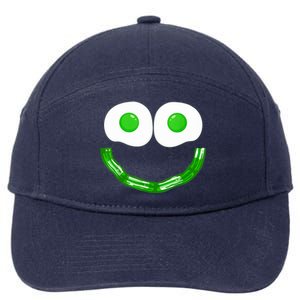 Green Eggs Smile Brunch Breakfast 7-Panel Snapback Hat