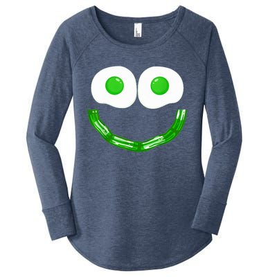 Green Eggs Smile Brunch Breakfast Women's Perfect Tri Tunic Long Sleeve Shirt