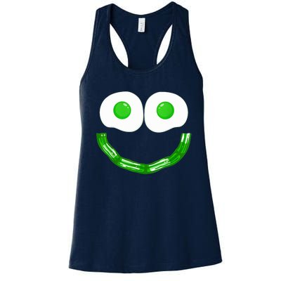 Green Eggs Smile Brunch Breakfast Women's Racerback Tank