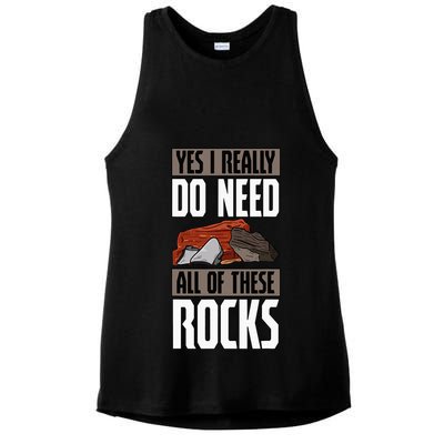 Geology Earth Scientists Geologists Mineral Collectors Rock Ladies PosiCharge Tri-Blend Wicking Tank
