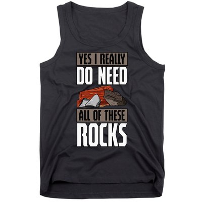 Geology Earth Scientists Geologists Mineral Collectors Rock Tank Top