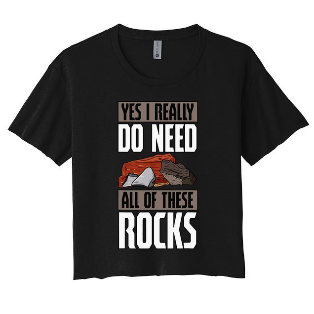 Geology Earth Scientists Geologists Mineral Collectors Rock Crop Top