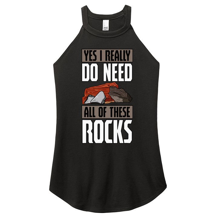 Geology Earth Scientists Geologists Mineral Collectors Rock Women's Perfect Tri Rocker Tank