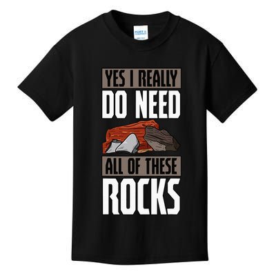 Geology Earth Scientists Geologists Mineral Collectors Rock Kids T-Shirt