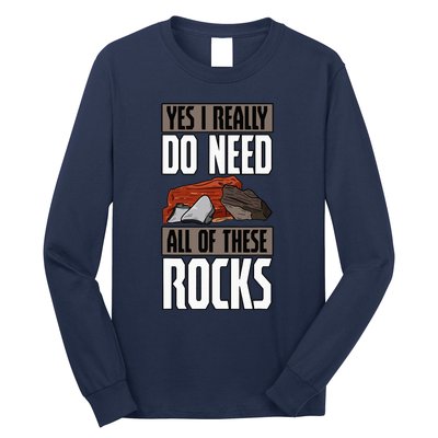 Geology Earth Scientists Geologists Mineral Collectors Rock Long Sleeve Shirt