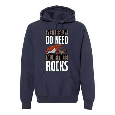 Geology Earth Scientists Geologists Mineral Collectors Rock Premium Hoodie