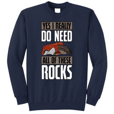 Geology Earth Scientists Geologists Mineral Collectors Rock Tall Sweatshirt