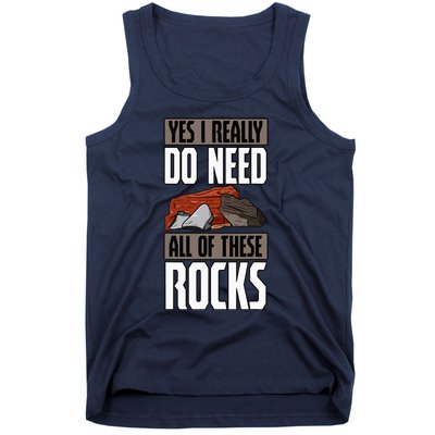 Geology Earth Scientists Geologists Mineral Collectors Rock Tank Top