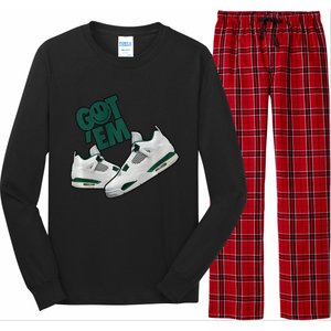 Got Em Smile Matching Oxidized Green 4s Premium Long Sleeve Pajama Set