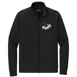 Got Em Smile Matching Oxidized Green 4s Premium Stretch Full-Zip Cadet Jacket