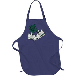 Got Em Smile Matching Oxidized Green 4s Premium Full-Length Apron With Pockets