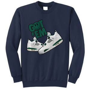 Got Em Smile Matching Oxidized Green 4s Premium Sweatshirt