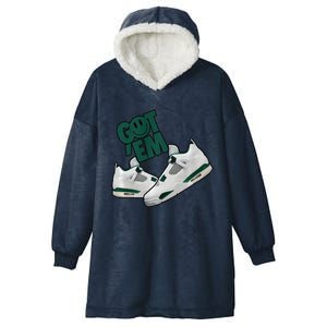 Got Em Smile Matching Oxidized Green 4s Premium Hooded Wearable Blanket