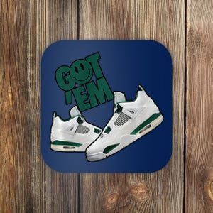 Got Em Smile Matching Oxidized Green 4s Premium Coaster