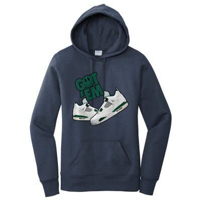 Got Em Smile Matching Oxidized Green 4s Premium Women's Pullover Hoodie