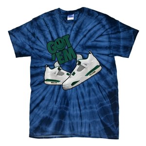 Got Em Smile Matching Oxidized Green 4s Premium Tie-Dye T-Shirt