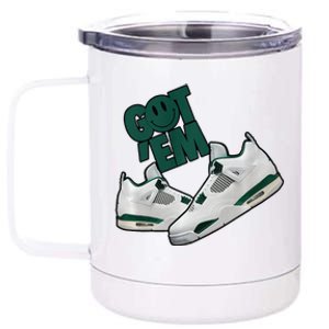 Got Em Smile Matching Oxidized Green 4s Premium 12 oz Stainless Steel Tumbler Cup