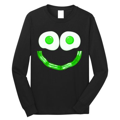 Green Eggs Smile Brunch Breakfast Long Sleeve Shirt