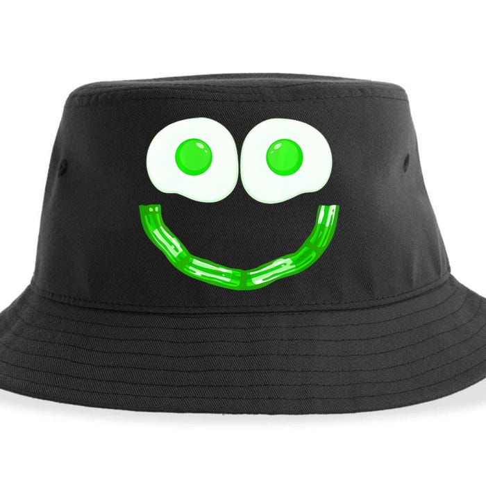 Green Eggs Smile Brunch Breakfast Sustainable Bucket Hat