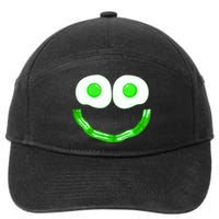 Green Eggs Smile Brunch Breakfast 7-Panel Snapback Hat