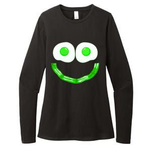 Green Eggs Smile Brunch Breakfast Womens CVC Long Sleeve Shirt