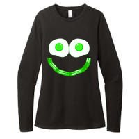 Green Eggs Smile Brunch Breakfast Womens CVC Long Sleeve Shirt