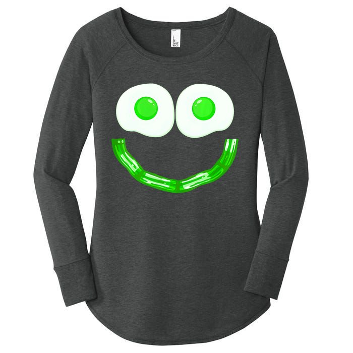 Green Eggs Smile Brunch Breakfast Women's Perfect Tri Tunic Long Sleeve Shirt