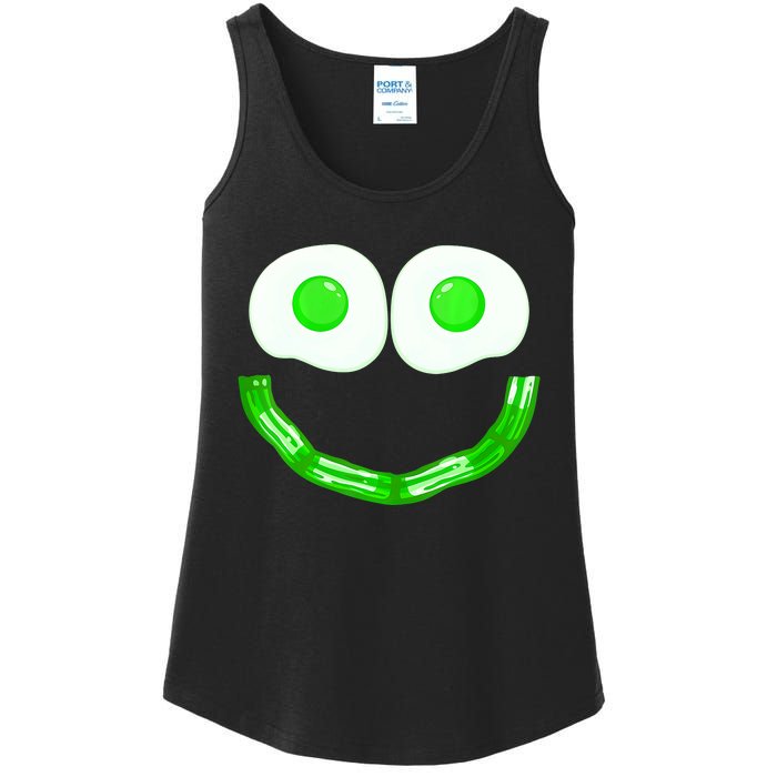 Green Eggs Smile Brunch Breakfast Ladies Essential Tank