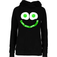 Green Eggs Smile Brunch Breakfast Womens Funnel Neck Pullover Hood