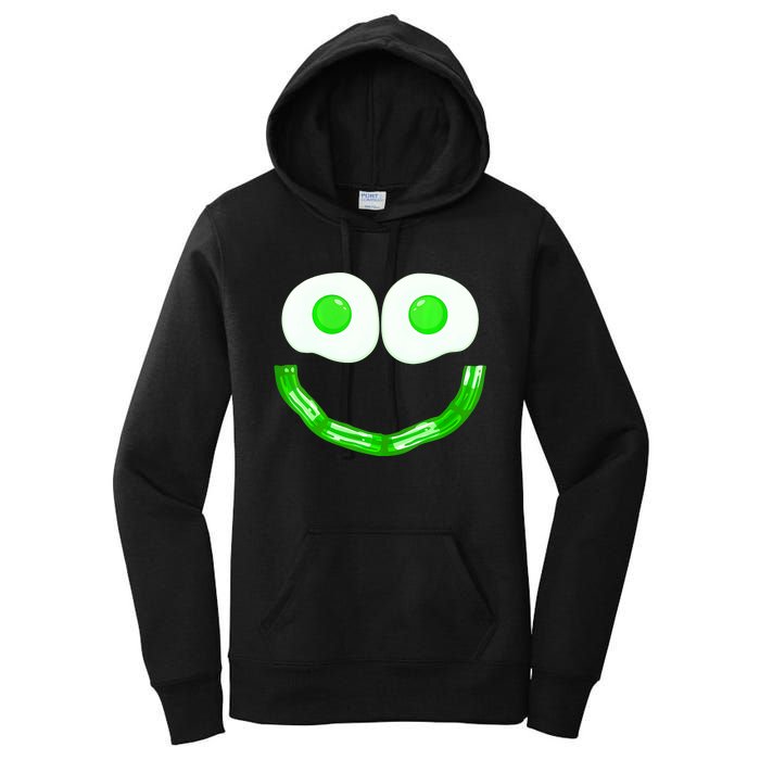 Green Eggs Smile Brunch Breakfast Women's Pullover Hoodie