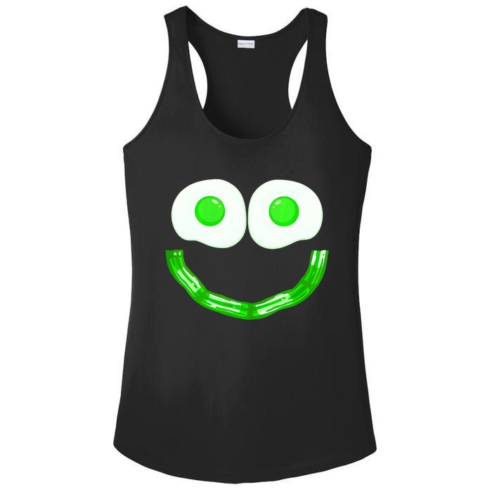 Green Eggs Smile Brunch Breakfast Ladies PosiCharge Competitor Racerback Tank