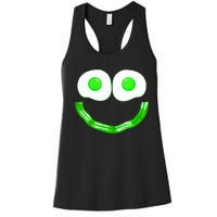 Green Eggs Smile Brunch Breakfast Women's Racerback Tank