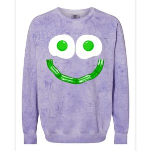 Green Eggs Smile Brunch Breakfast Colorblast Crewneck Sweatshirt