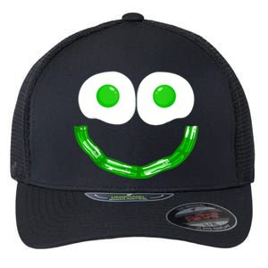 Green Eggs Smile Brunch Breakfast Flexfit Unipanel Trucker Cap