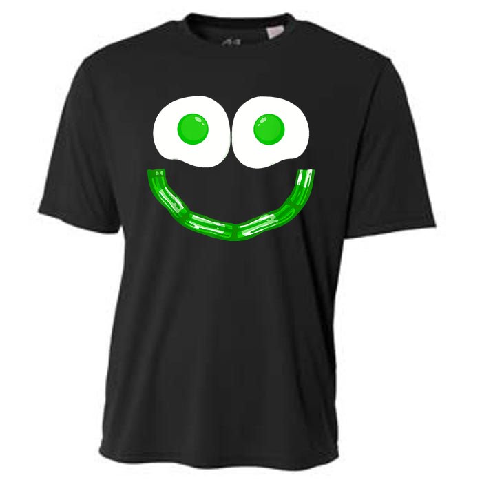 Green Eggs Smile Brunch Breakfast Cooling Performance Crew T-Shirt