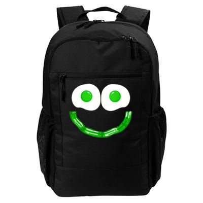 Green Eggs Smile Brunch Breakfast Daily Commute Backpack