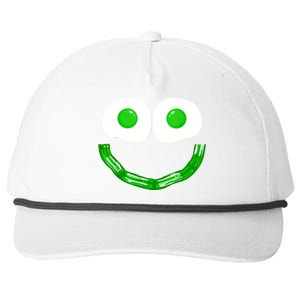 Green Eggs Smile Brunch Breakfast Snapback Five-Panel Rope Hat