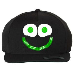 Green Eggs Smile Brunch Breakfast Wool Snapback Cap