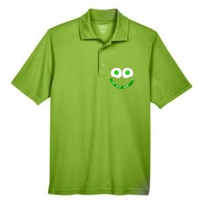 Green Eggs Smile Brunch Breakfast Men's Origin Performance Pique Polo