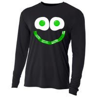 Green Eggs Smile Brunch Breakfast Cooling Performance Long Sleeve Crew