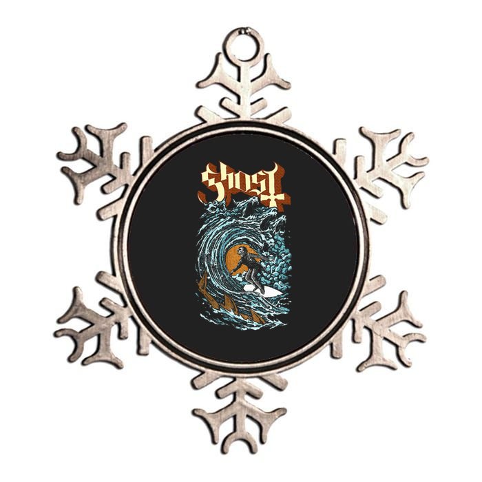 Ghost Evil Surfer Metallic Star Ornament