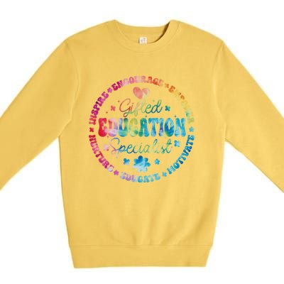 Gifted Education Specialist Appreciation Week Back To School Gift Premium Crewneck Sweatshirt