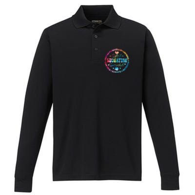 Gifted Education Specialist Appreciation Week Back To School Gift Performance Long Sleeve Polo